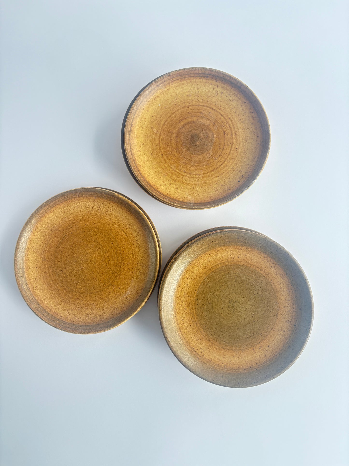 Set of 9 small plates