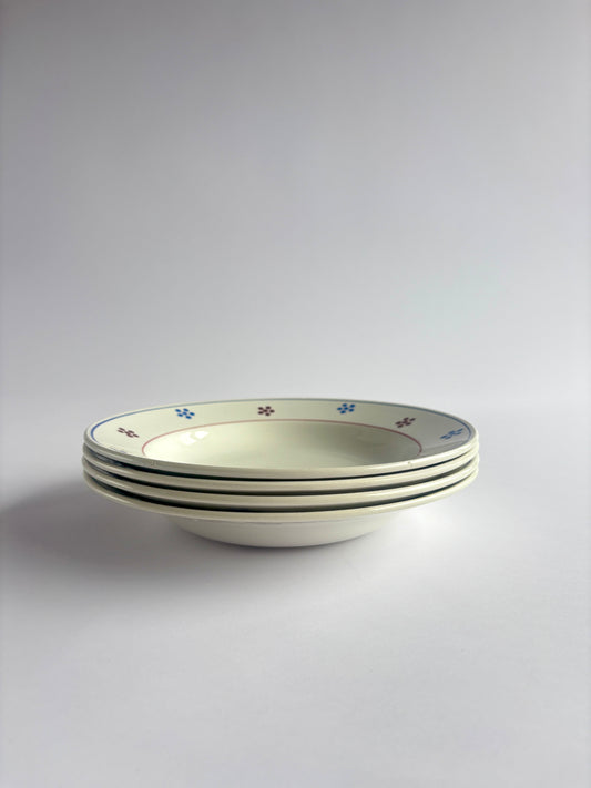 Set of 4 deep St. Amand plates