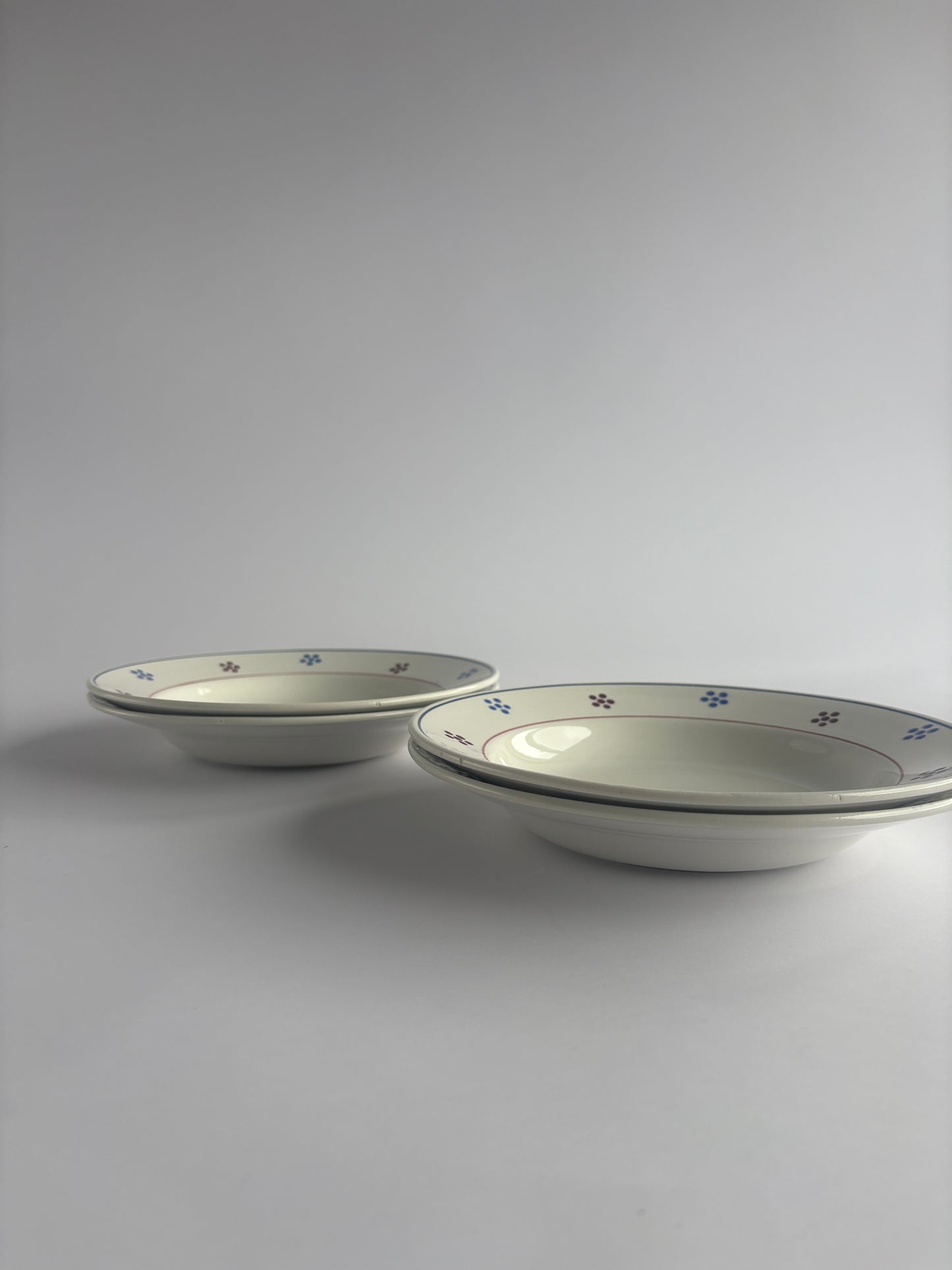 Set of 4 deep St. Amand plates