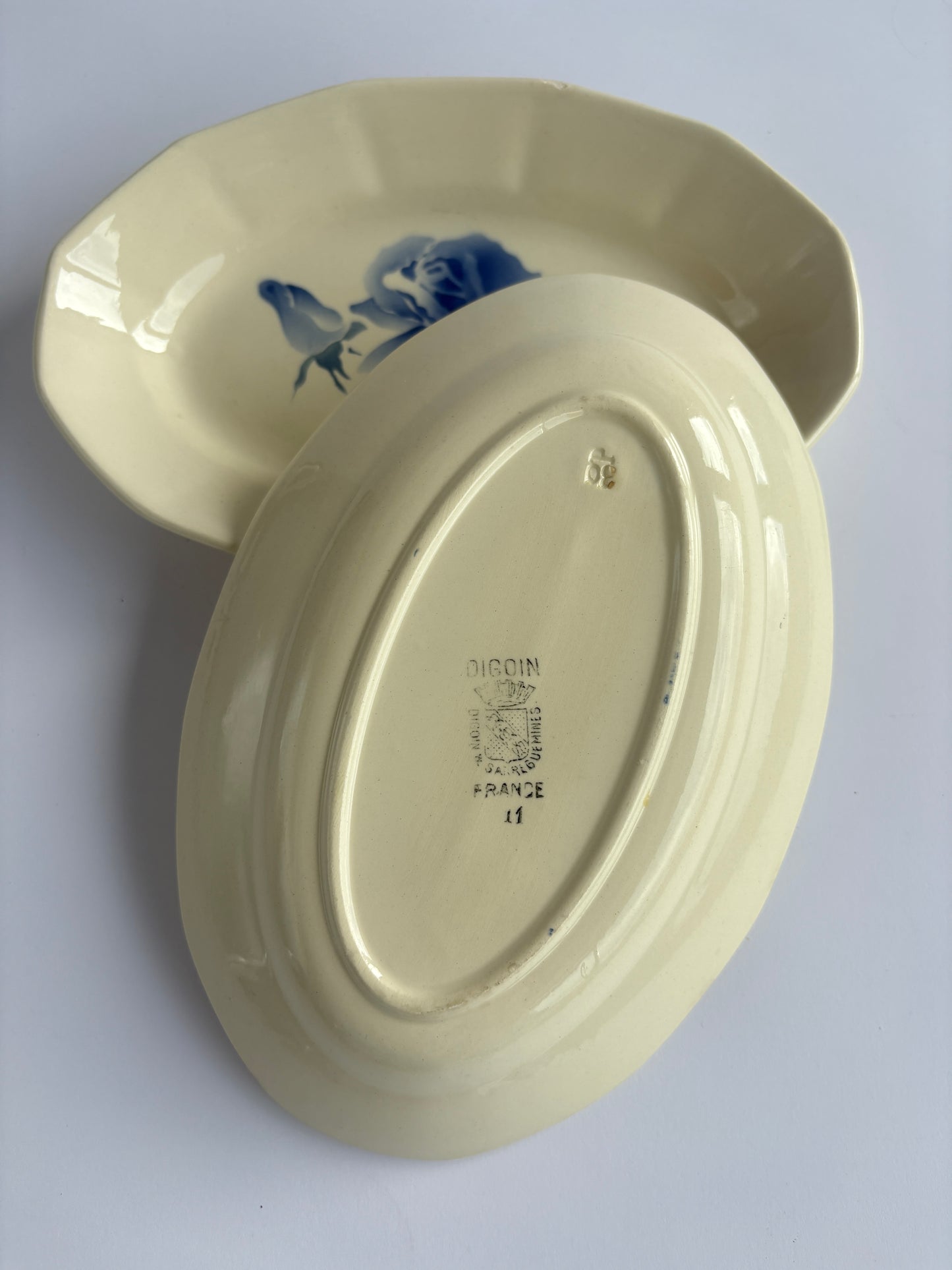 Set of 2 “Blue Rose” raviers