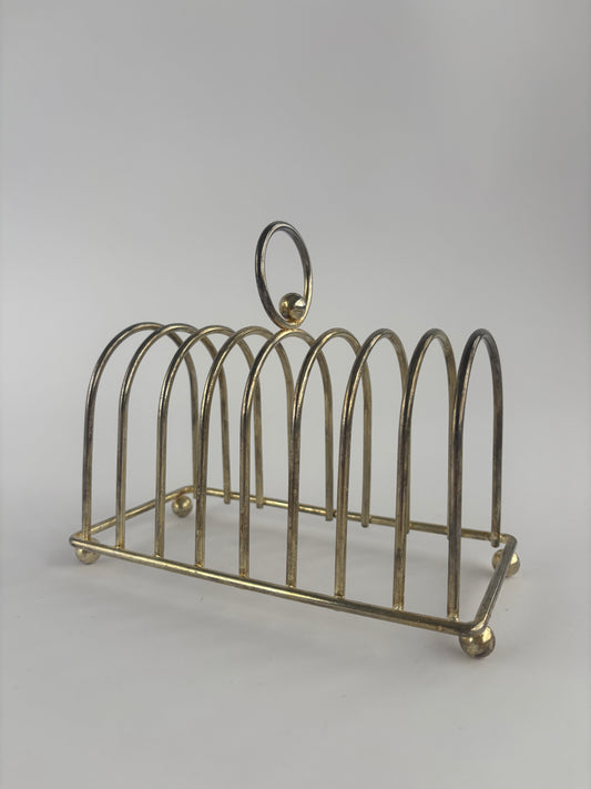 Vintage silver toast rack