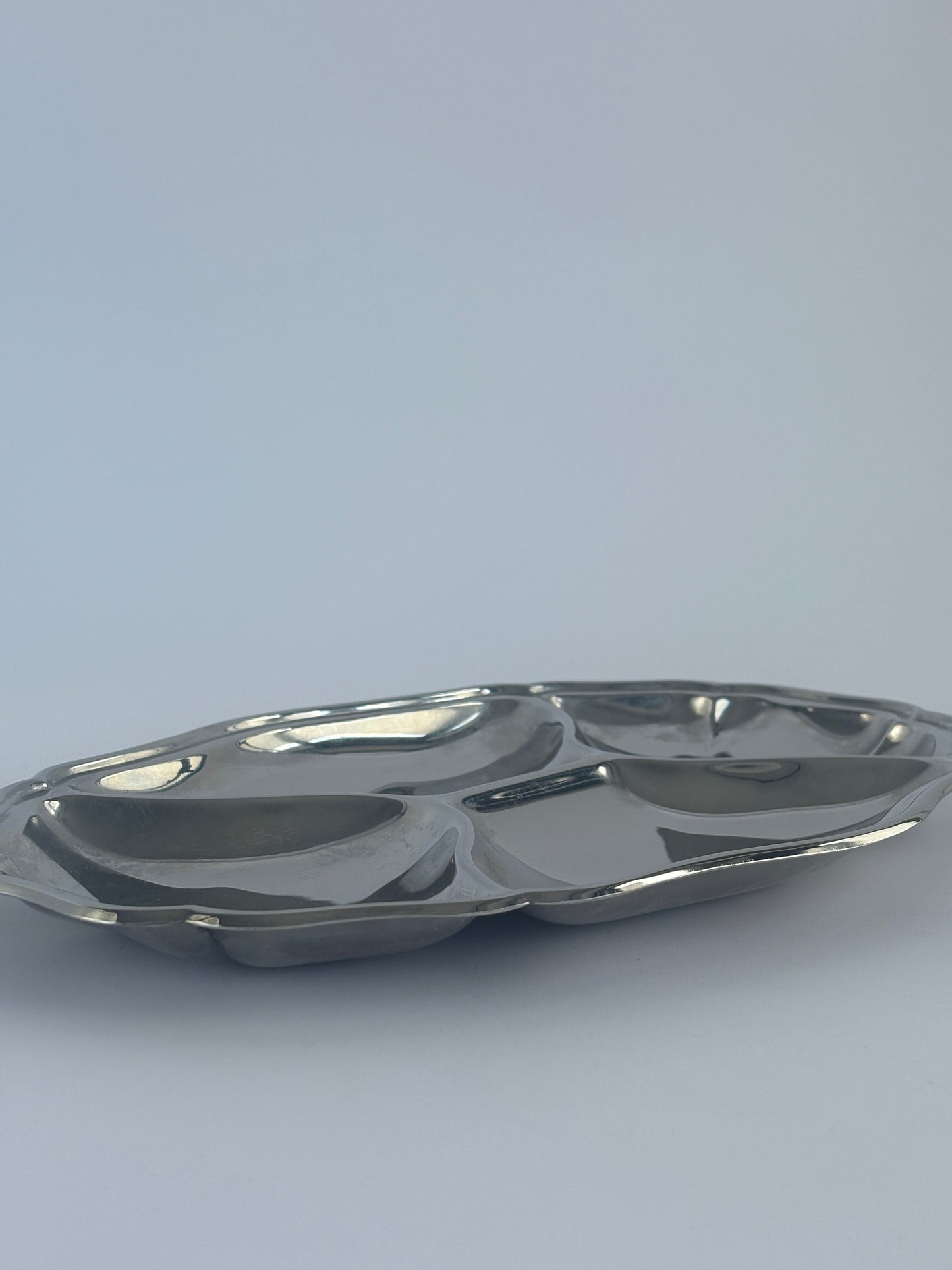 Silver snack tray