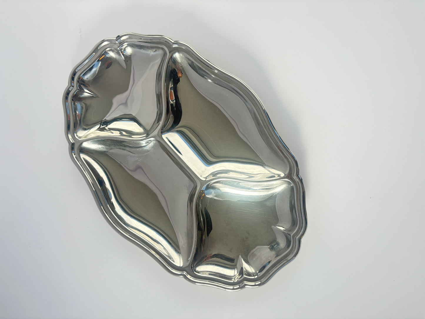 Silver snack platter