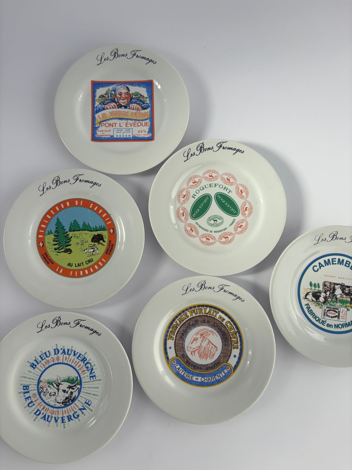 Set of 6 cheese plates