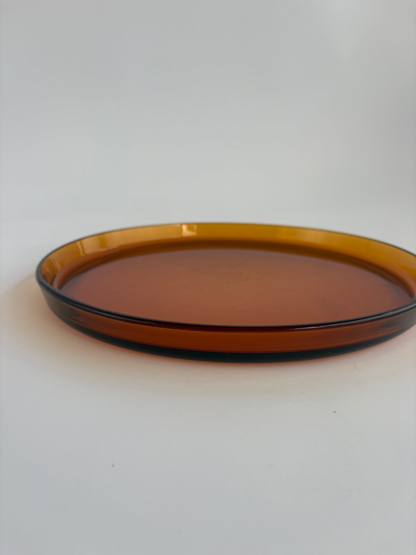 Large amber serving platter