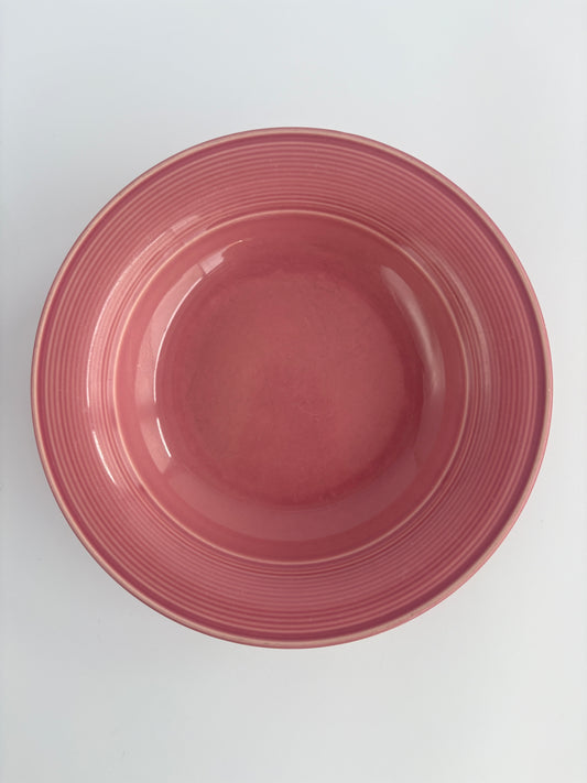 Set of 5 deep pink plates