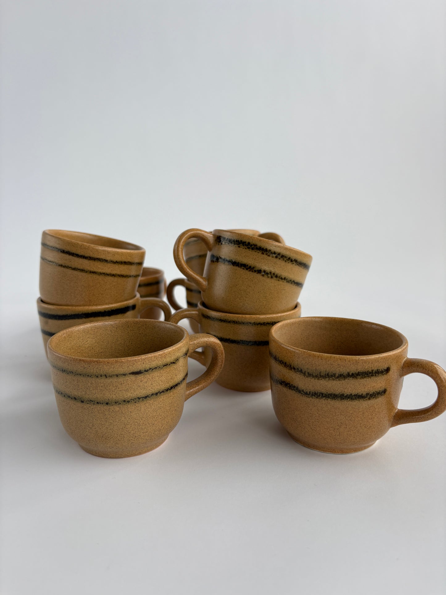 Set of 10 coffee cups