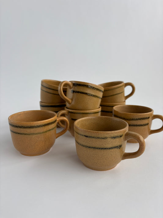 Set of 10 coffee cups