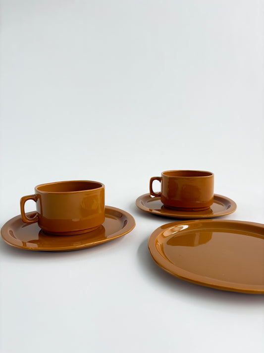 Breakfast set for two