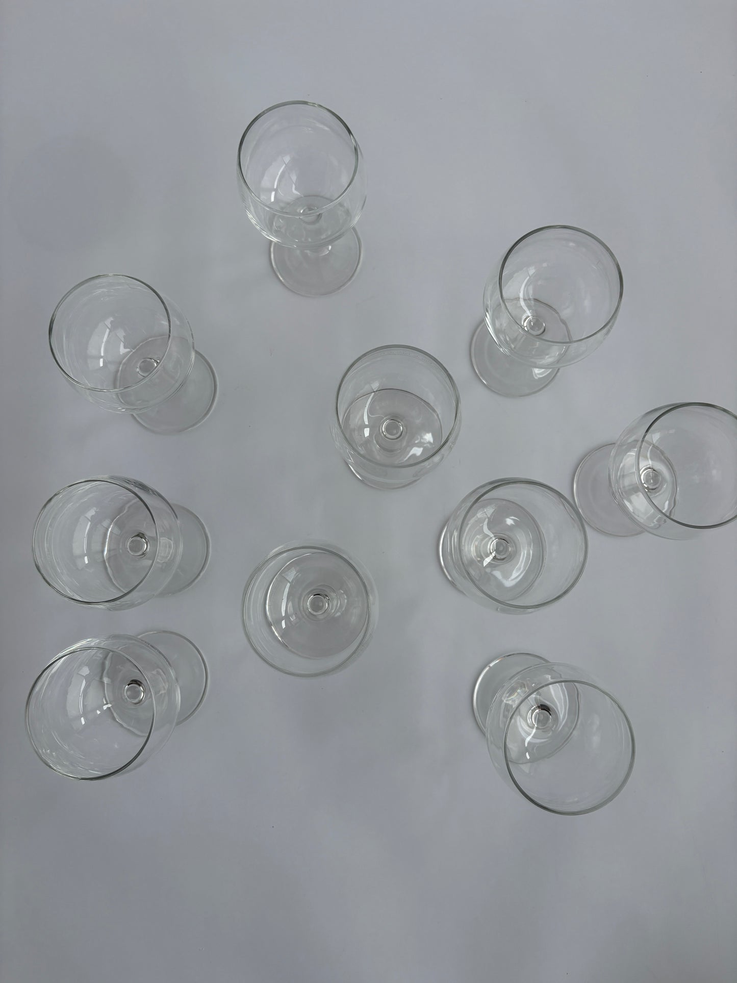 Set of 10 Vin de France bistrot wine glasses