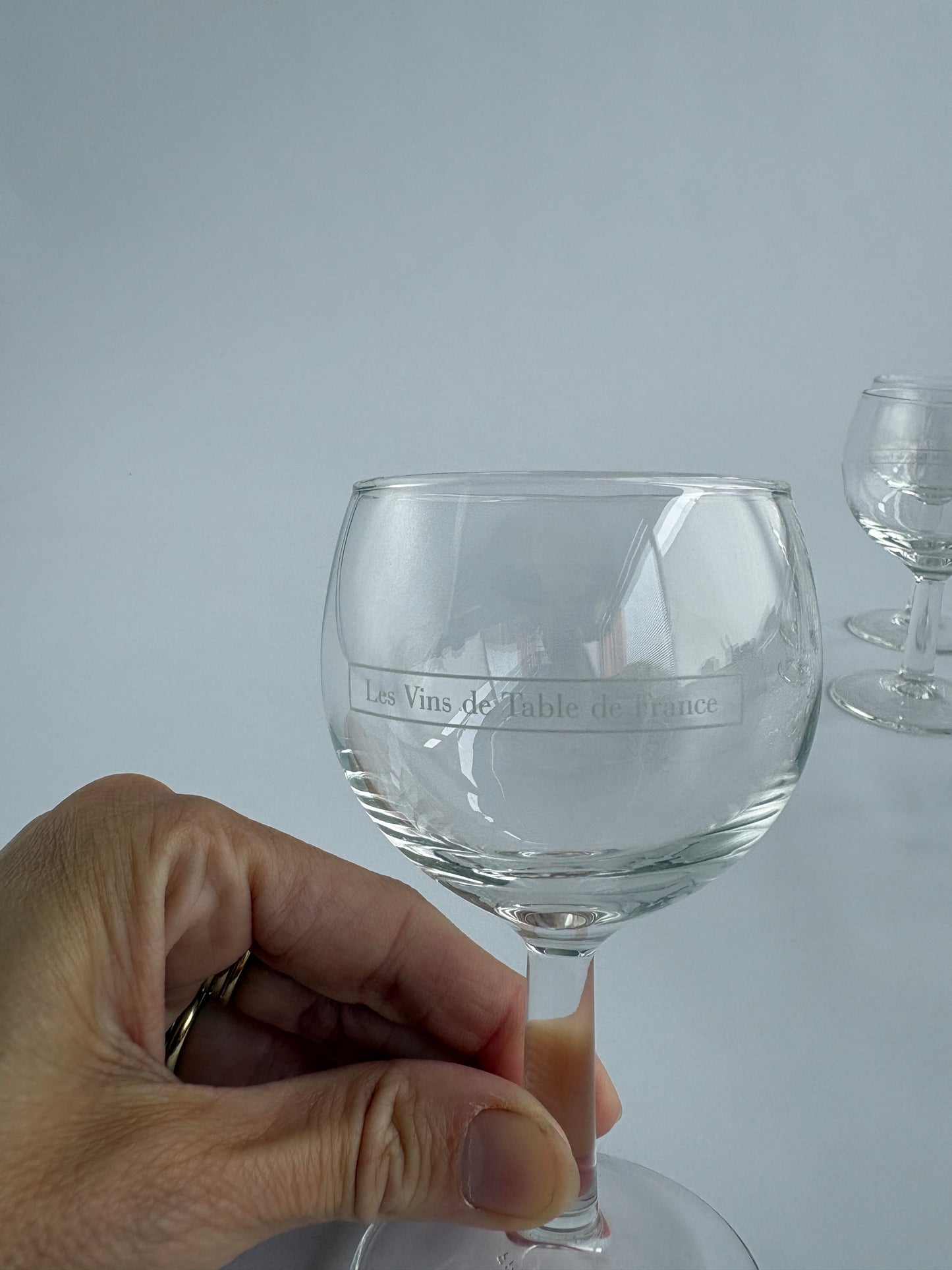 Set of 10 Vin de France bistrot wine glasses