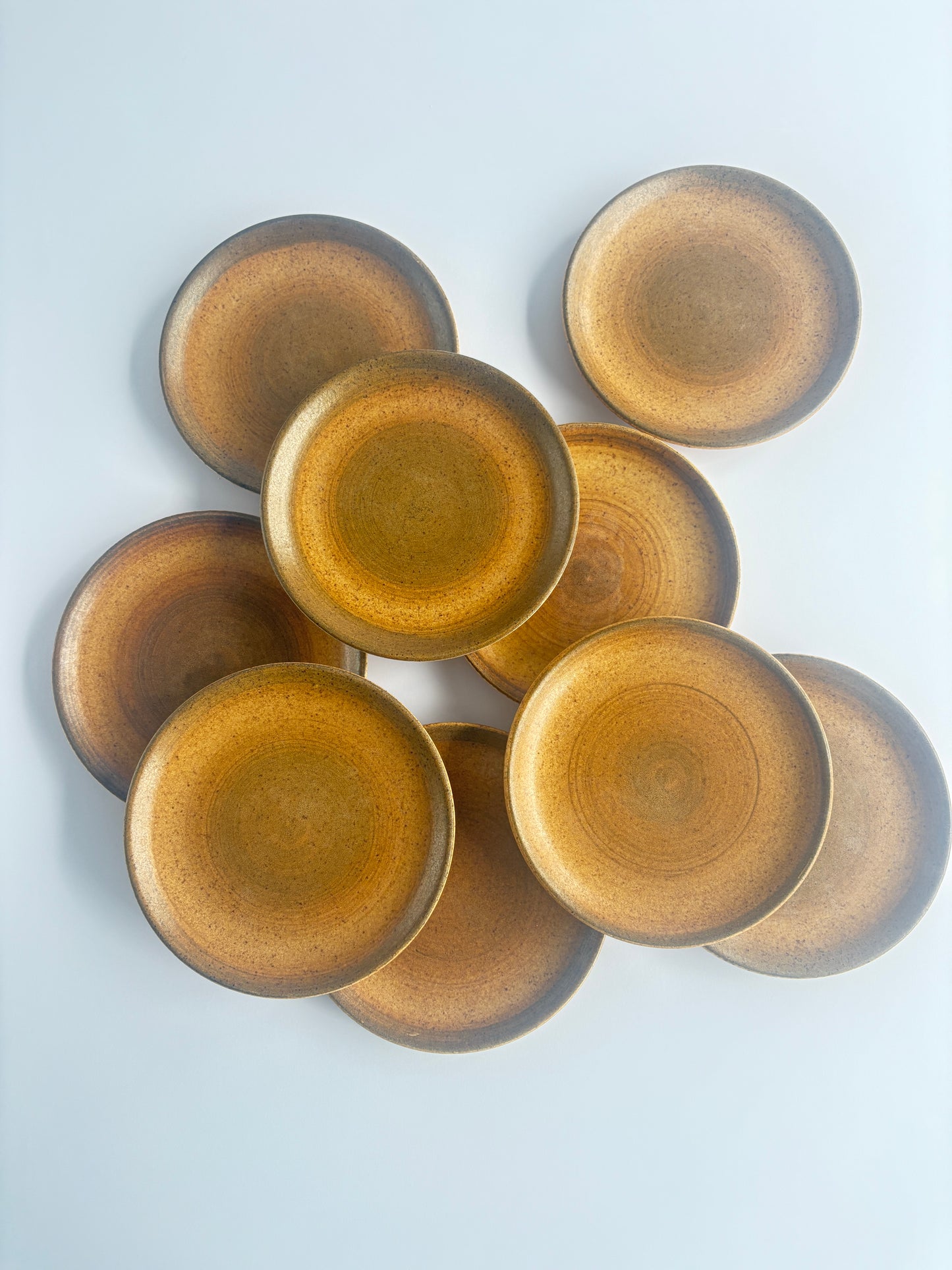Set of 9 small plates