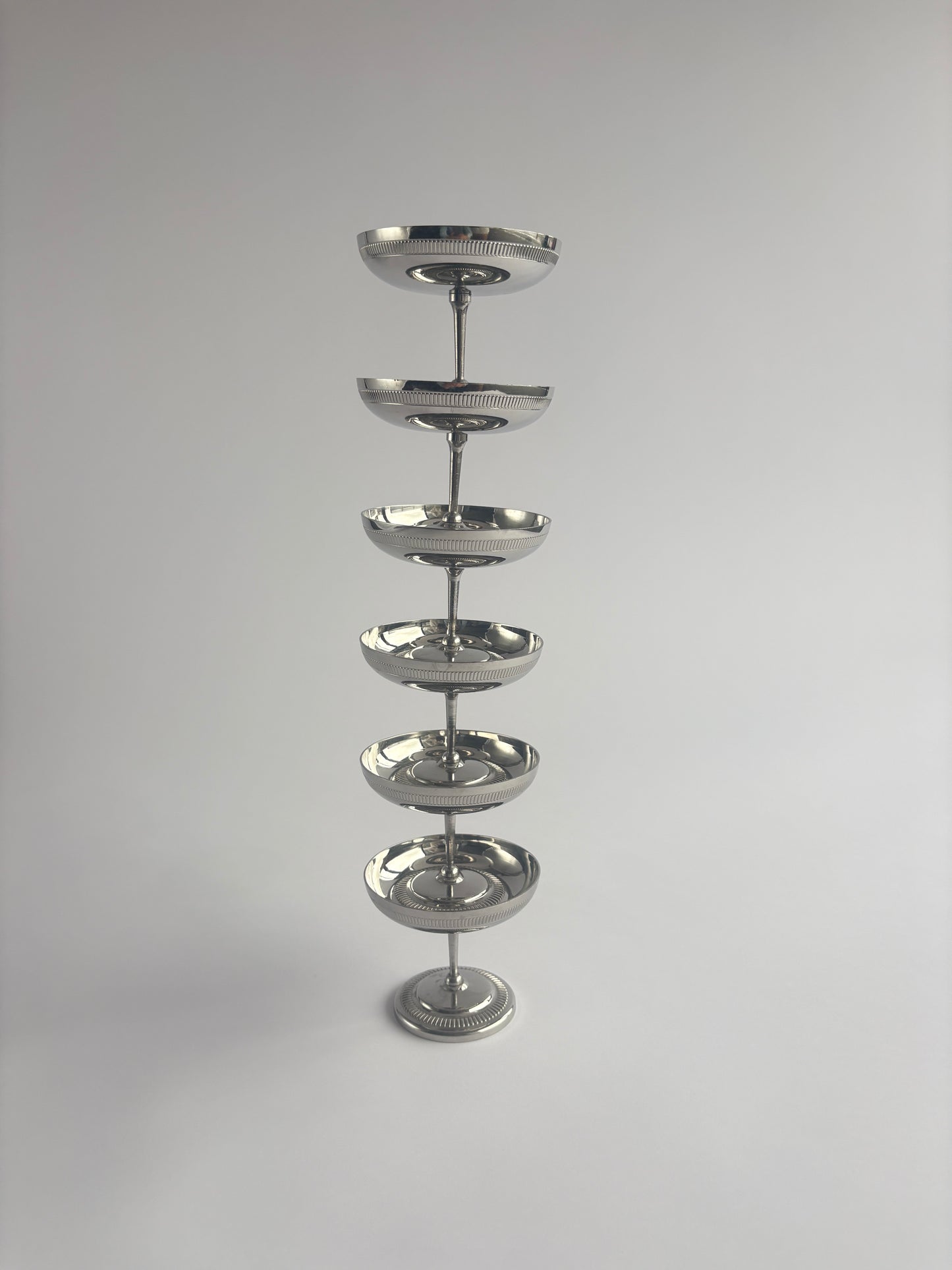 Set of 6 silver coupes