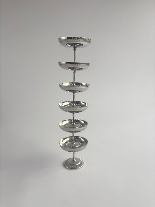 Set of 6 silver coupes