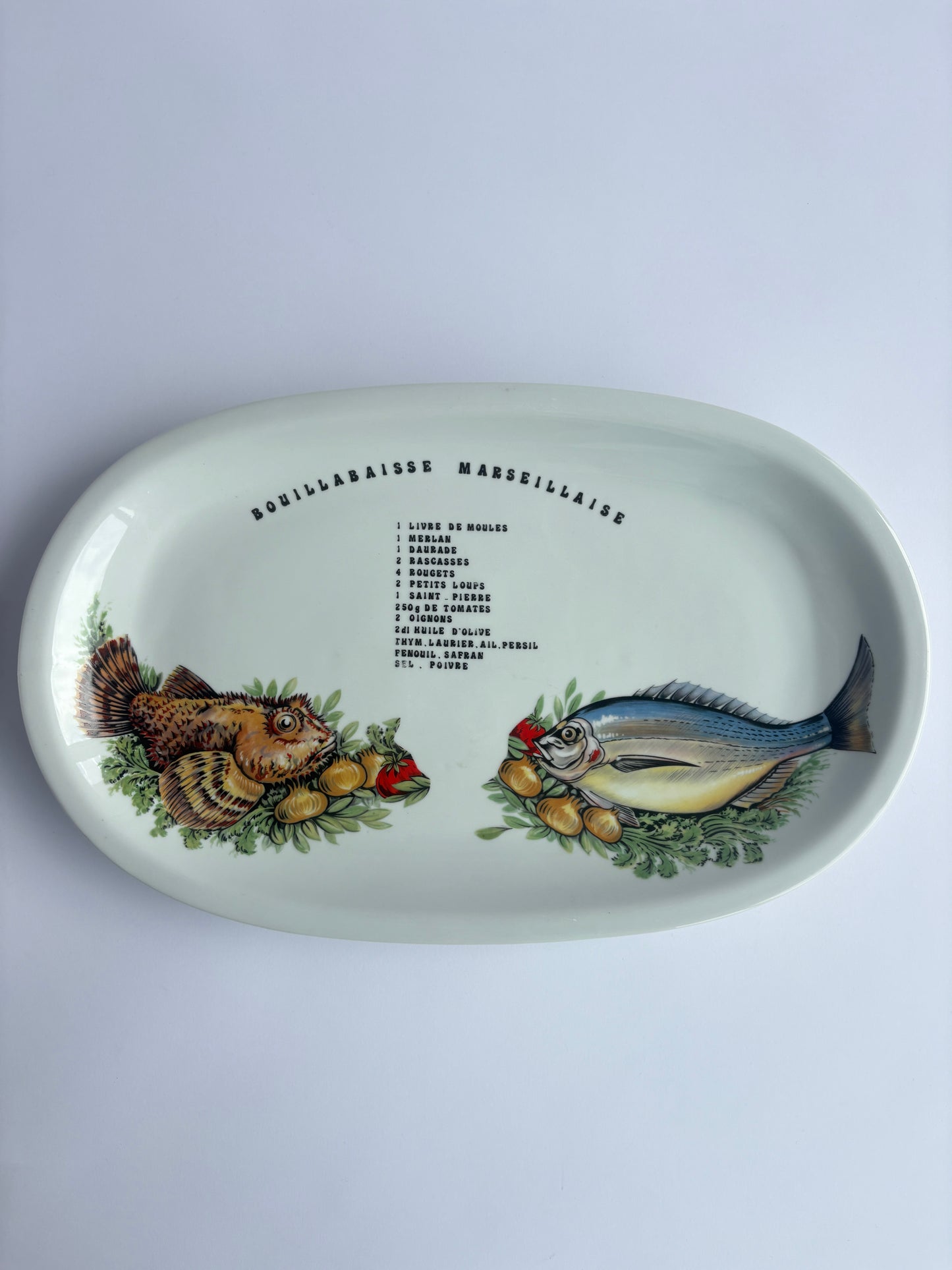 Bouillabaisse Marseillaise serving platter