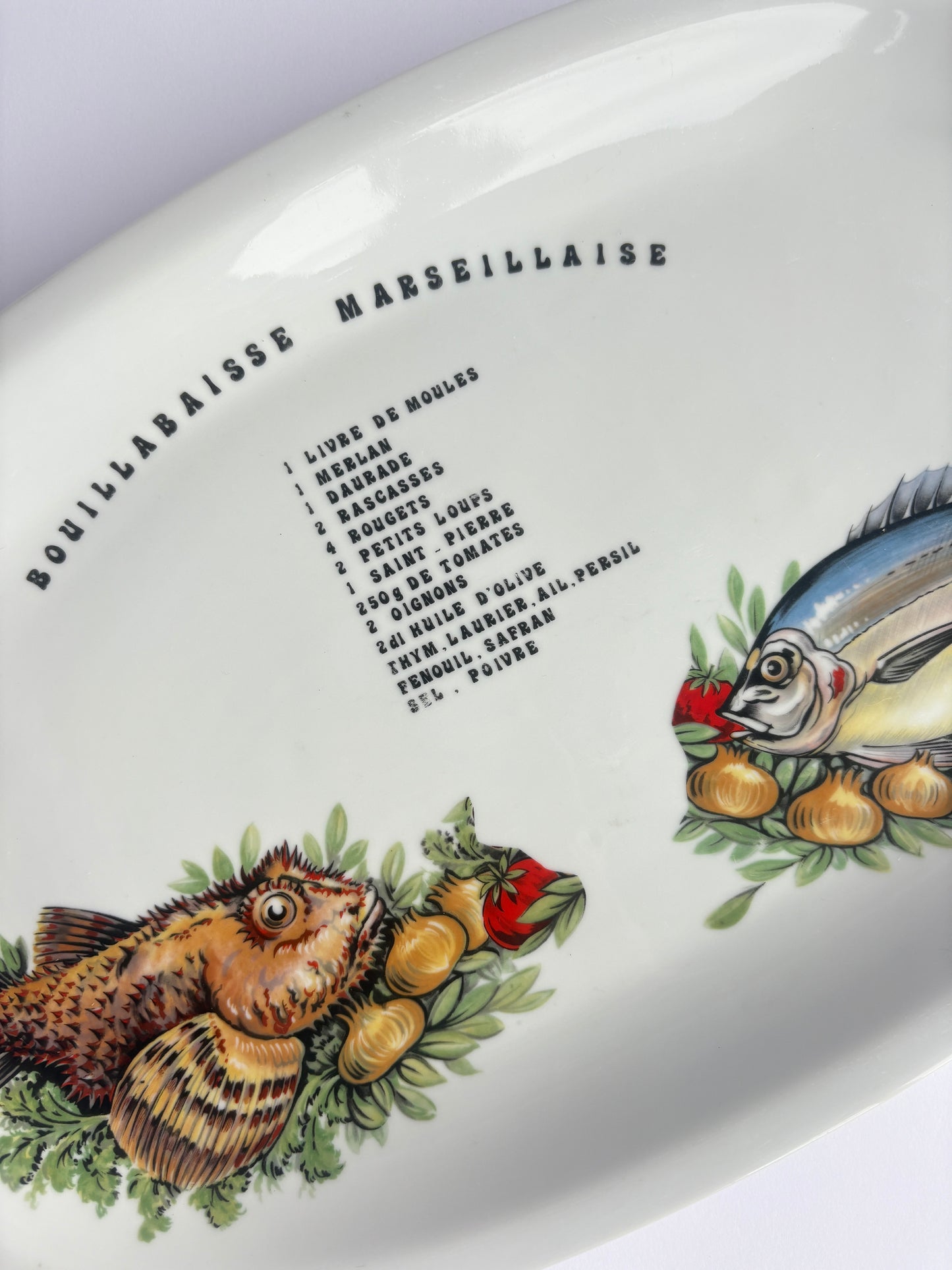 Bouillabaisse Marseillaise serving platter