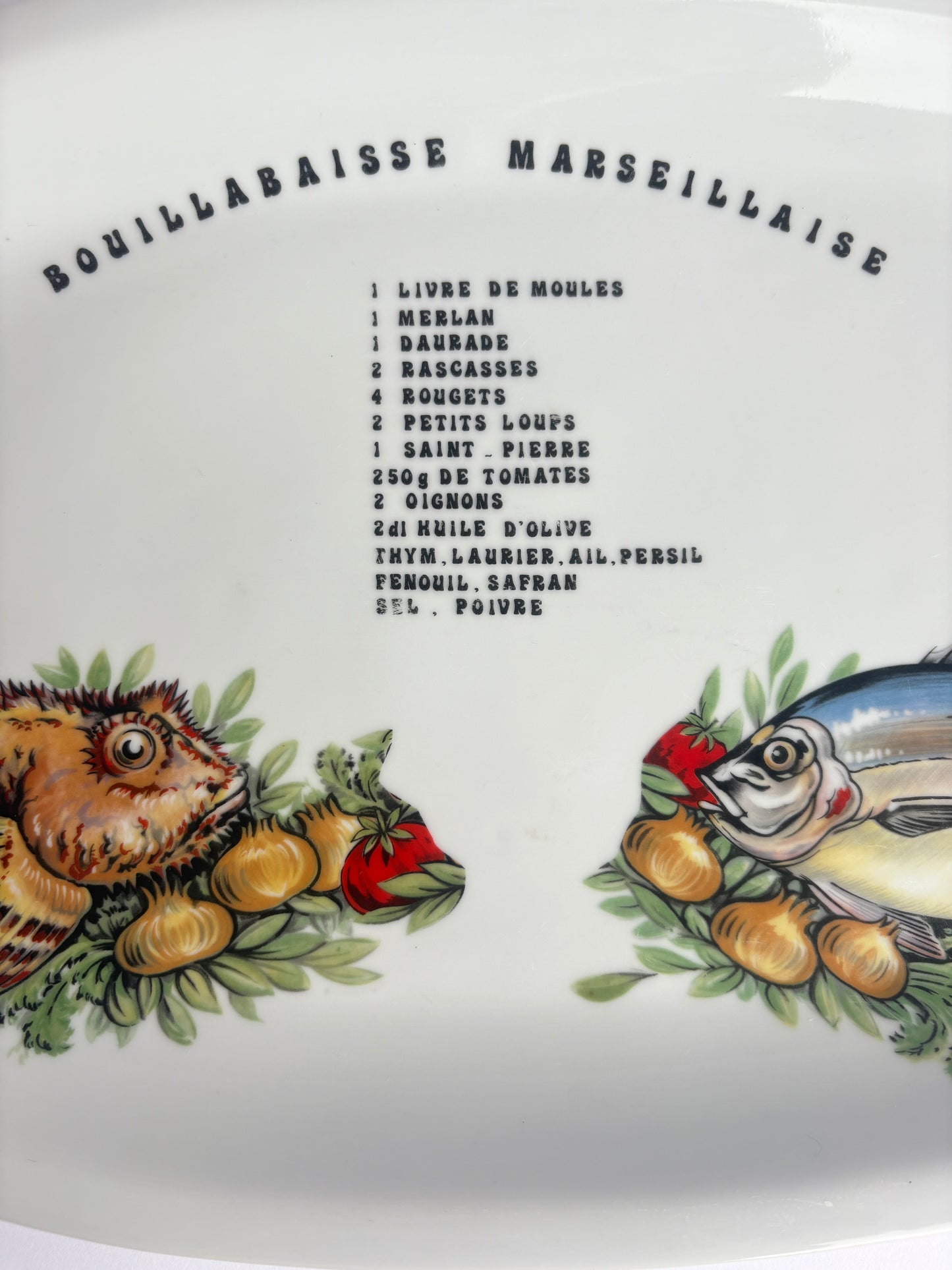Bouillabaisse Marseillaise serving platter