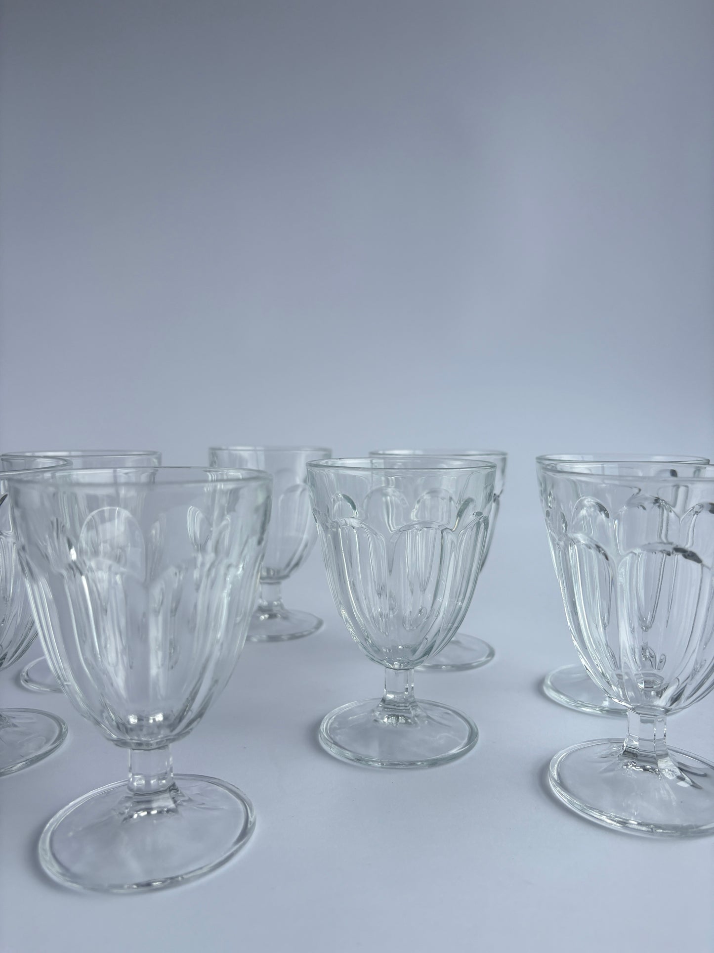 Set of 8 wine glasses bistrot style