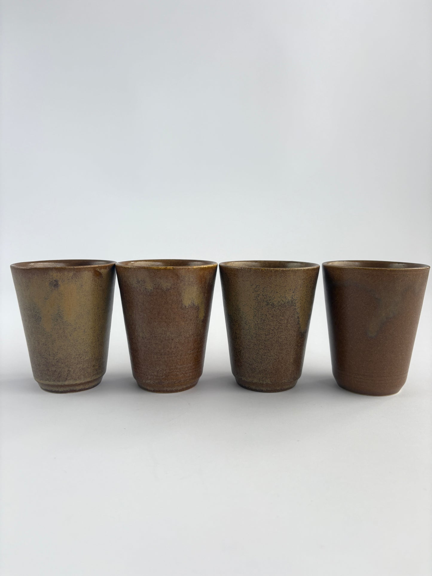 Set of 4 stoneware mugs