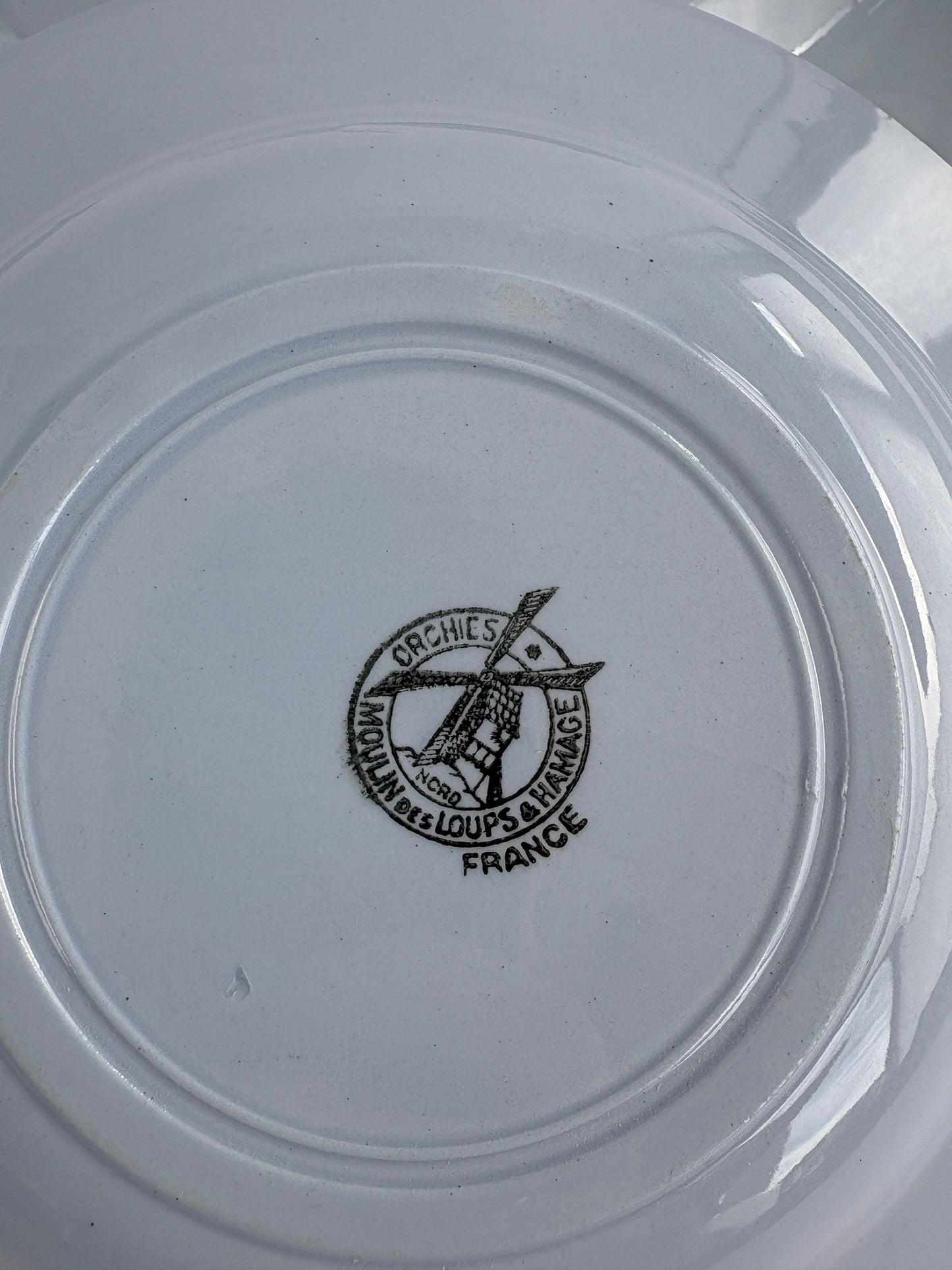 Set of 6 deep plates, baby blue