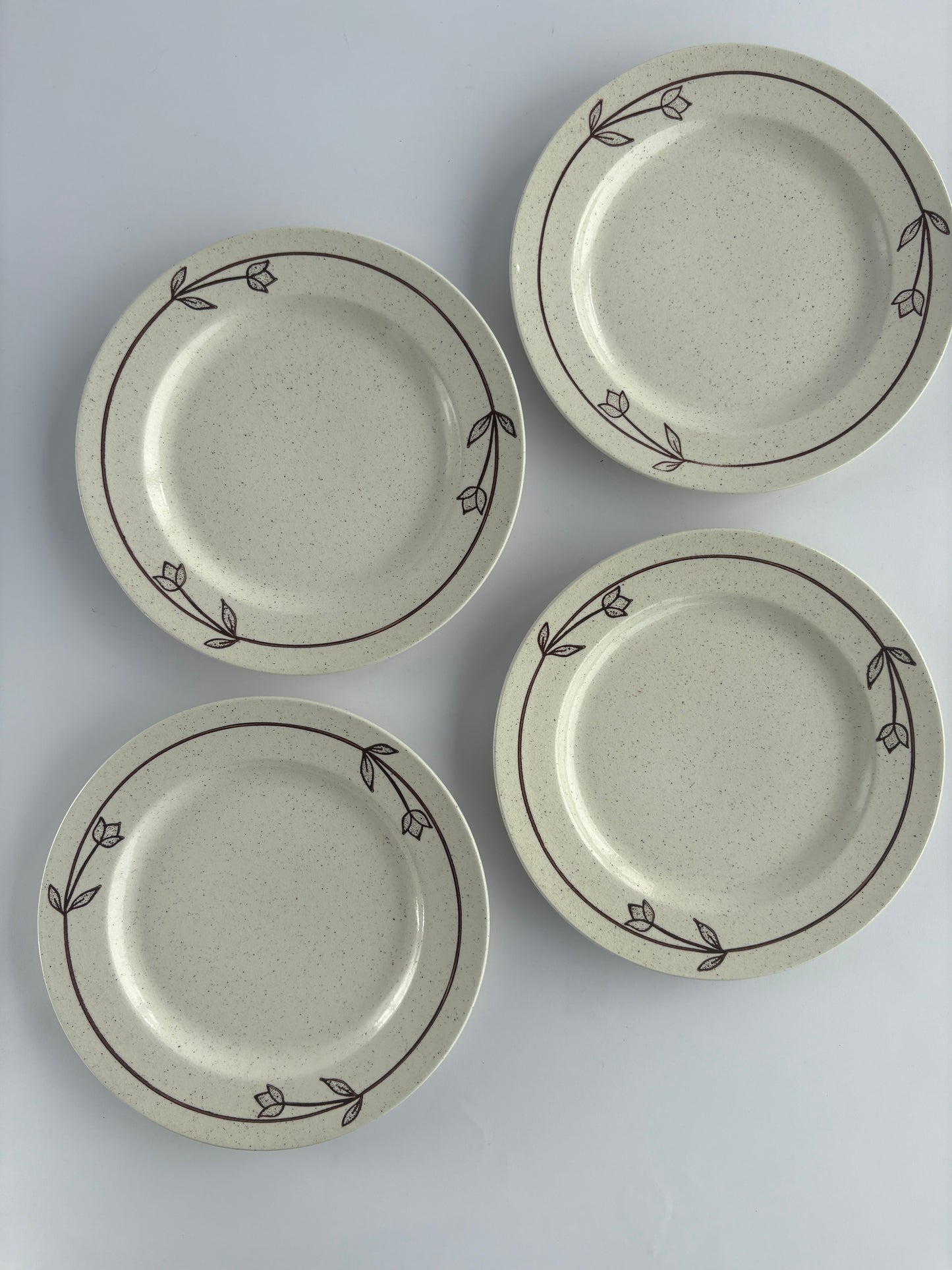 Set of 4 retro plates