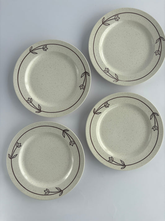 Set of 4 retro plates