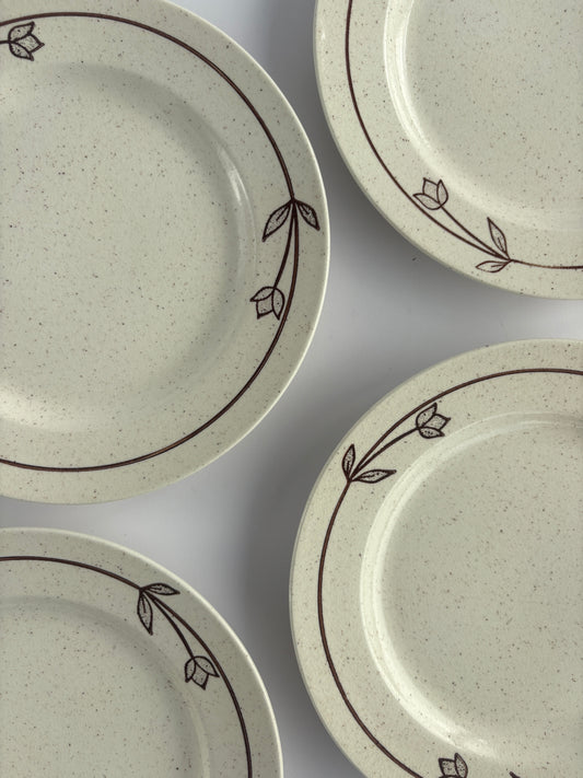 Set of 4 retro plates