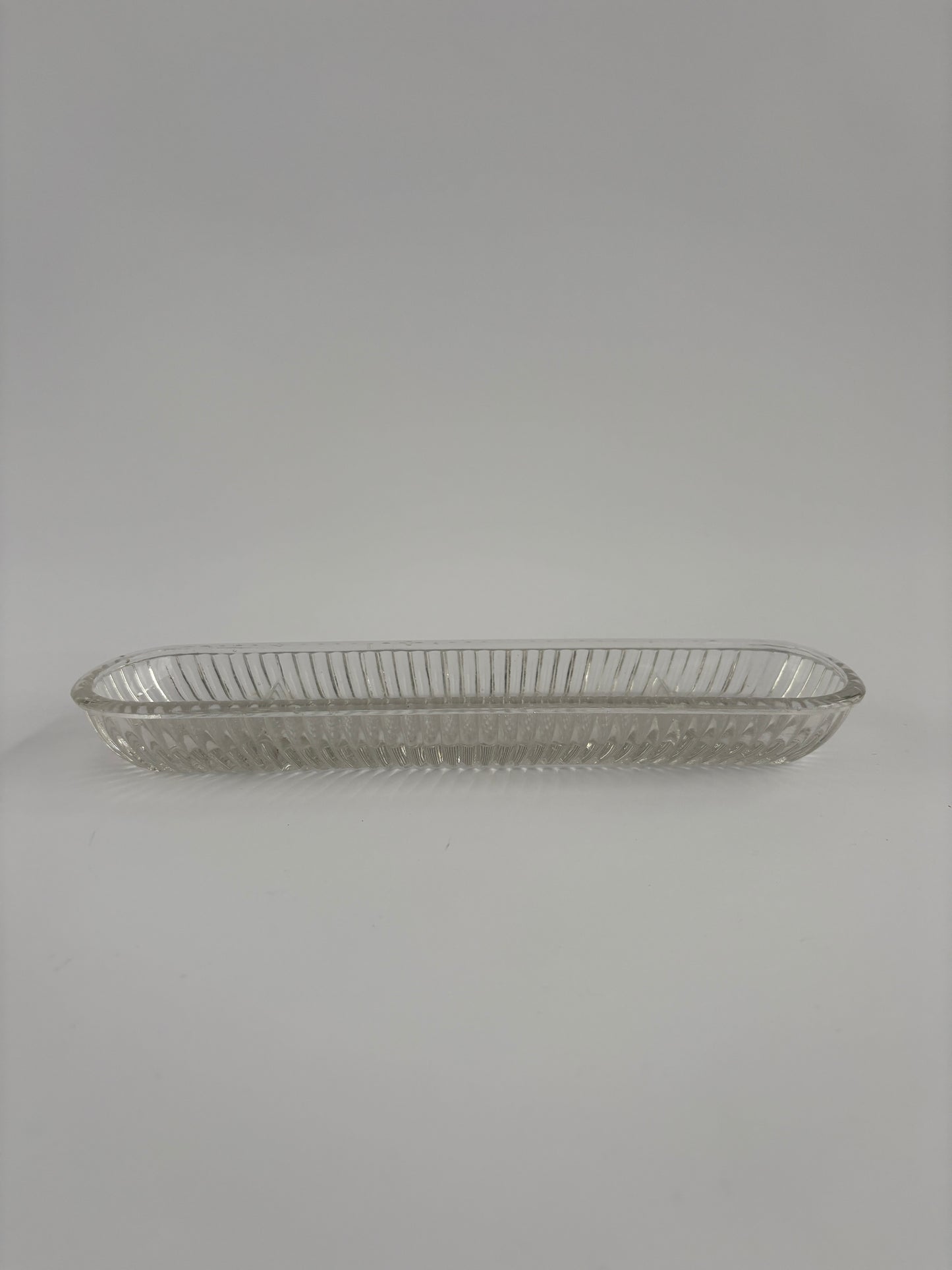 Glass olive dish