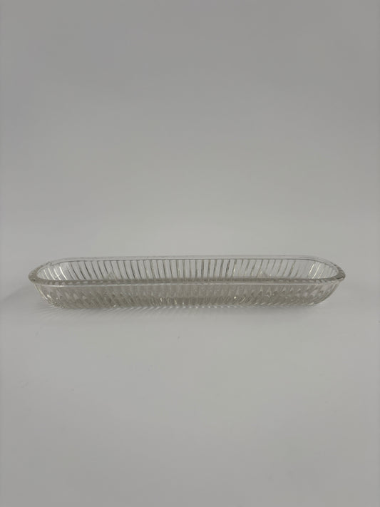 Glass olive dish