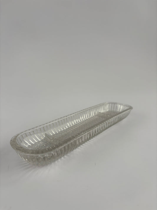 Glass olive dish