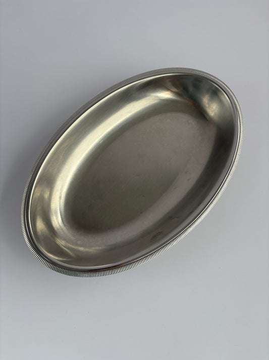 Silver serving dish
