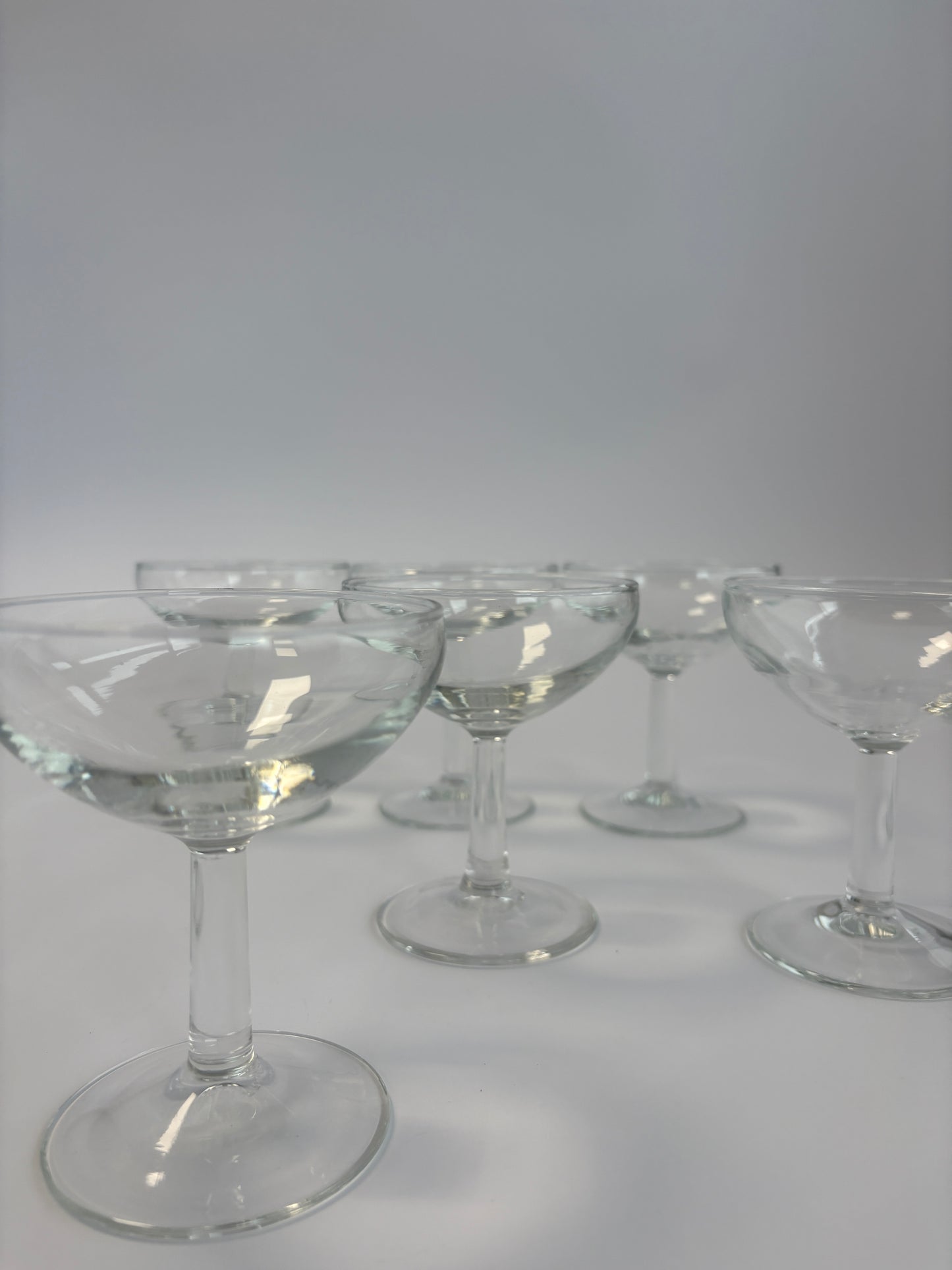 Set of 6 champagne coupes