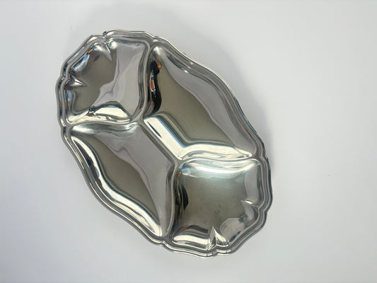 Silver snack platter