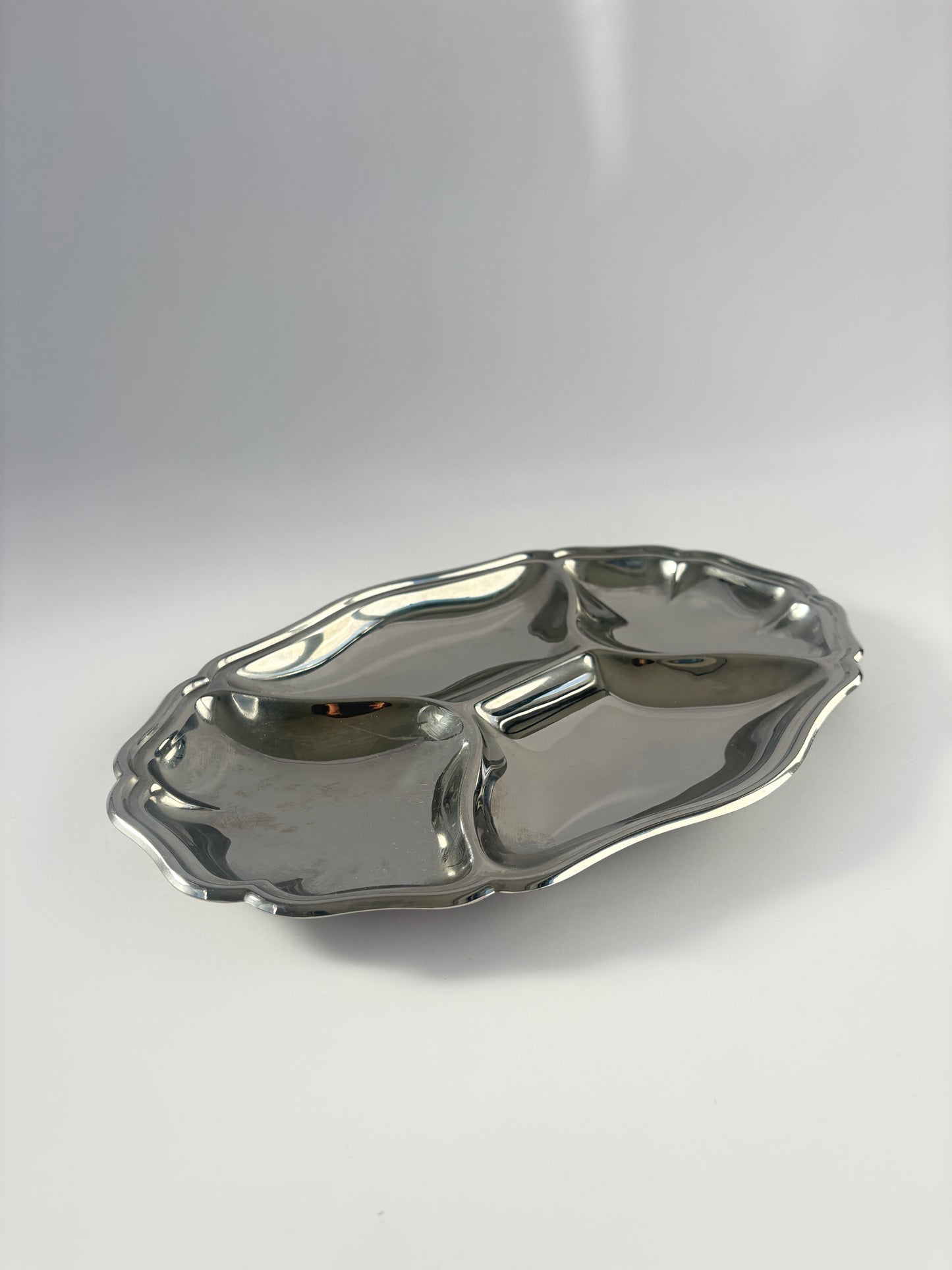 Silver snack platter