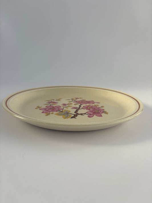 Large plate with cherry blossom motif
