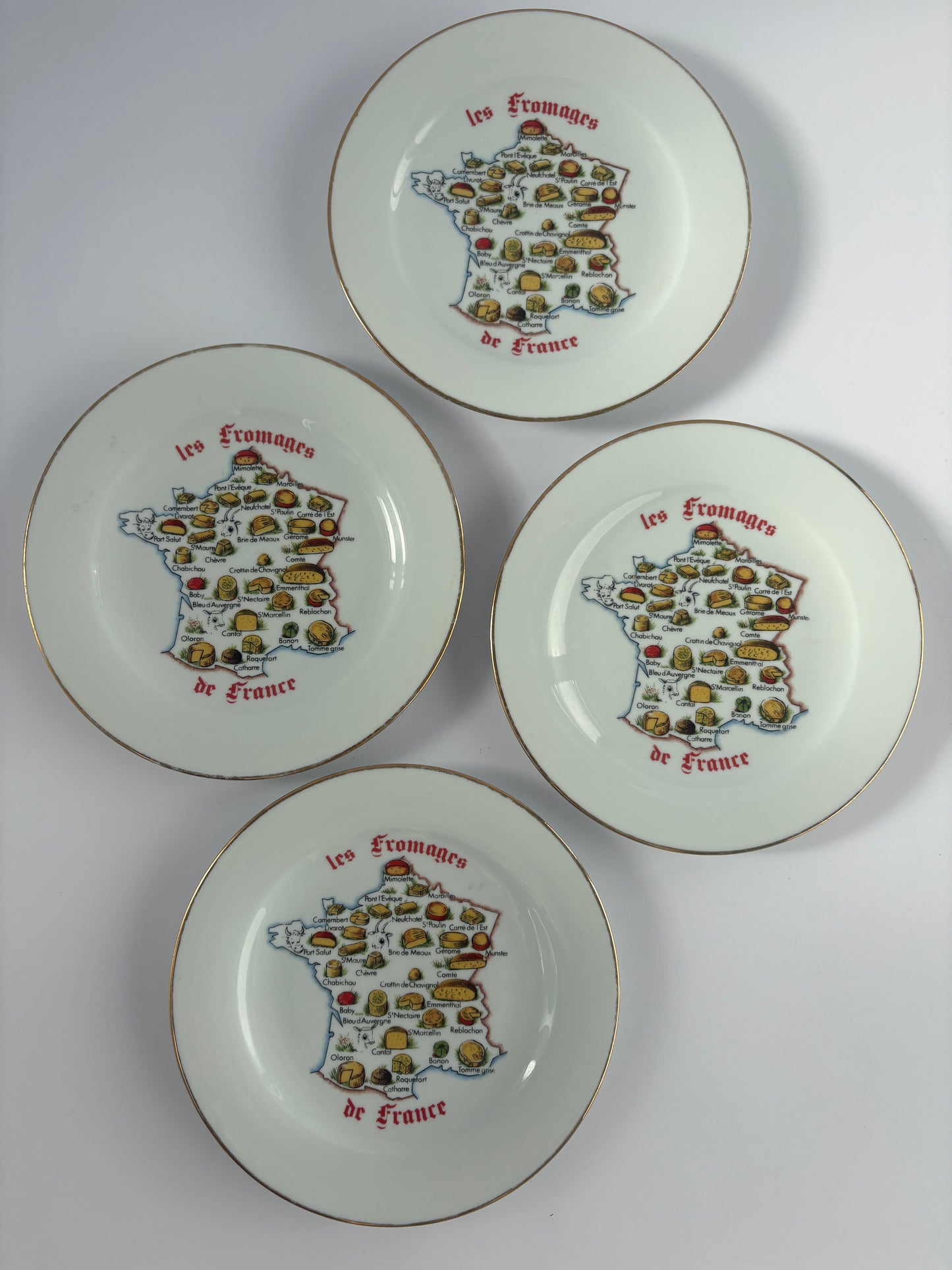 Set of 4 cheese plates