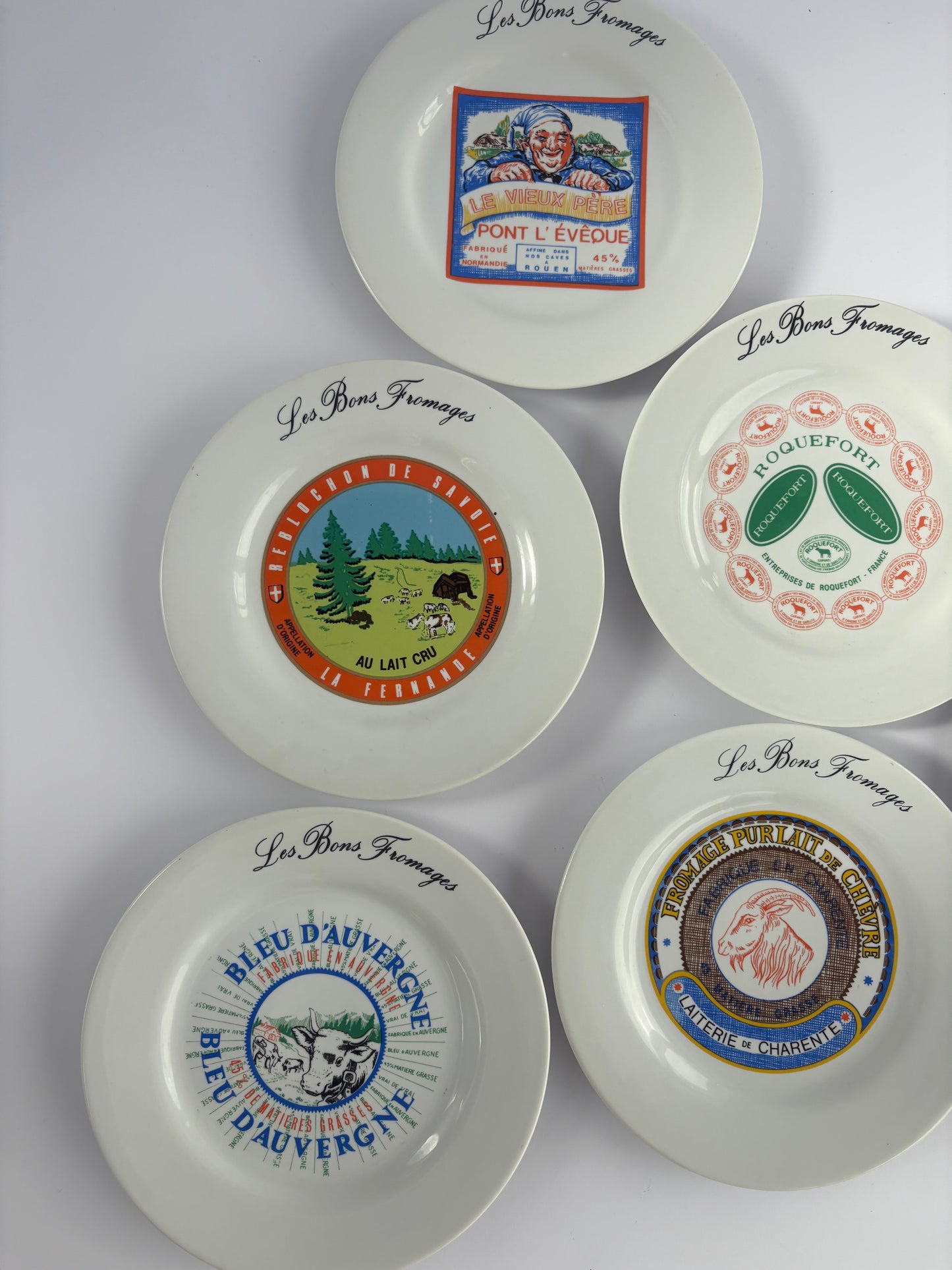 Set of 6 cheese plates