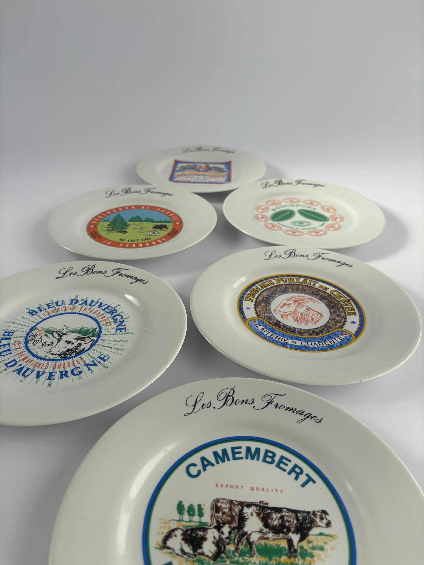 Set of 6 cheese plates