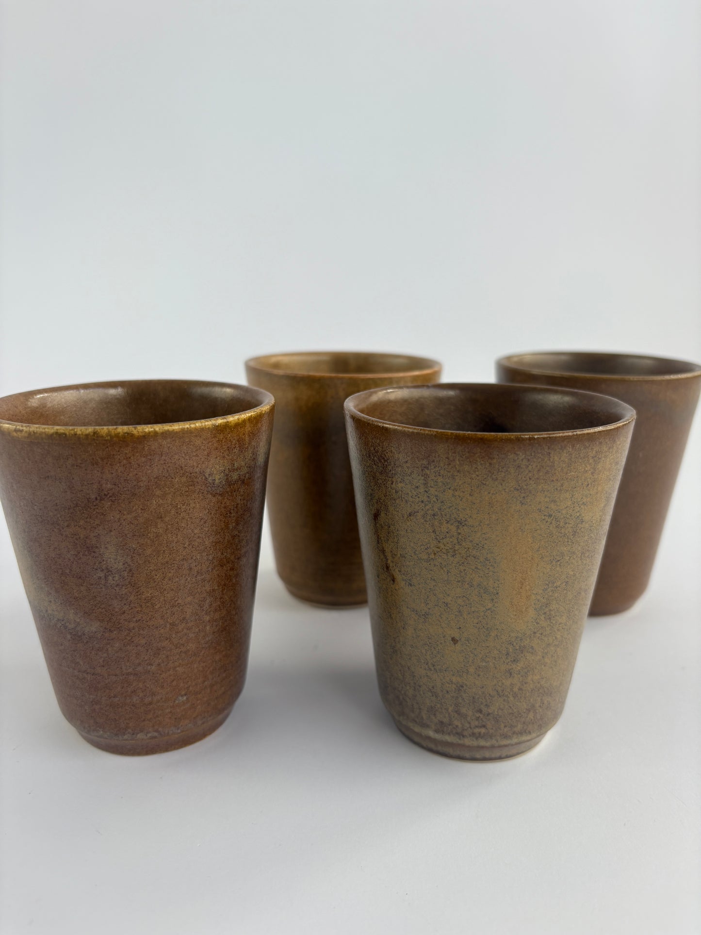 Set of 4 stoneware mugs