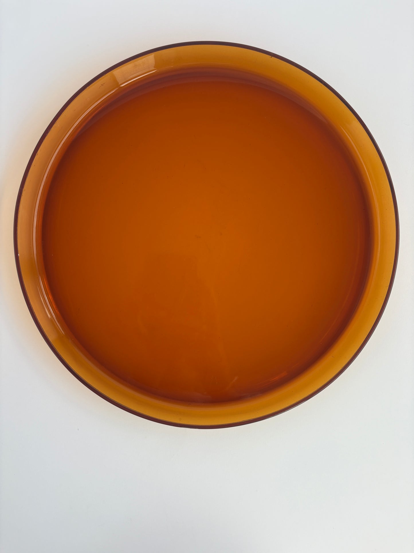 Large amber serving platter