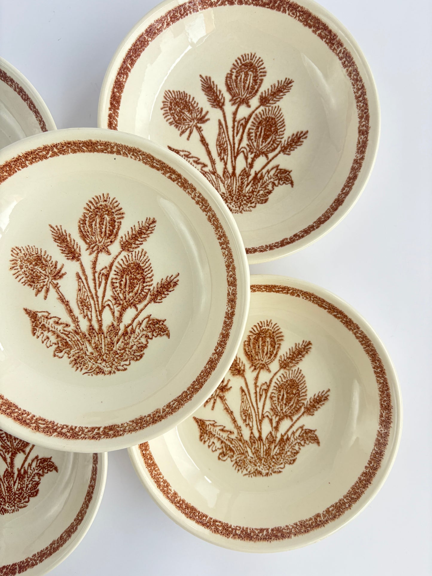 Set of 5 deep plates