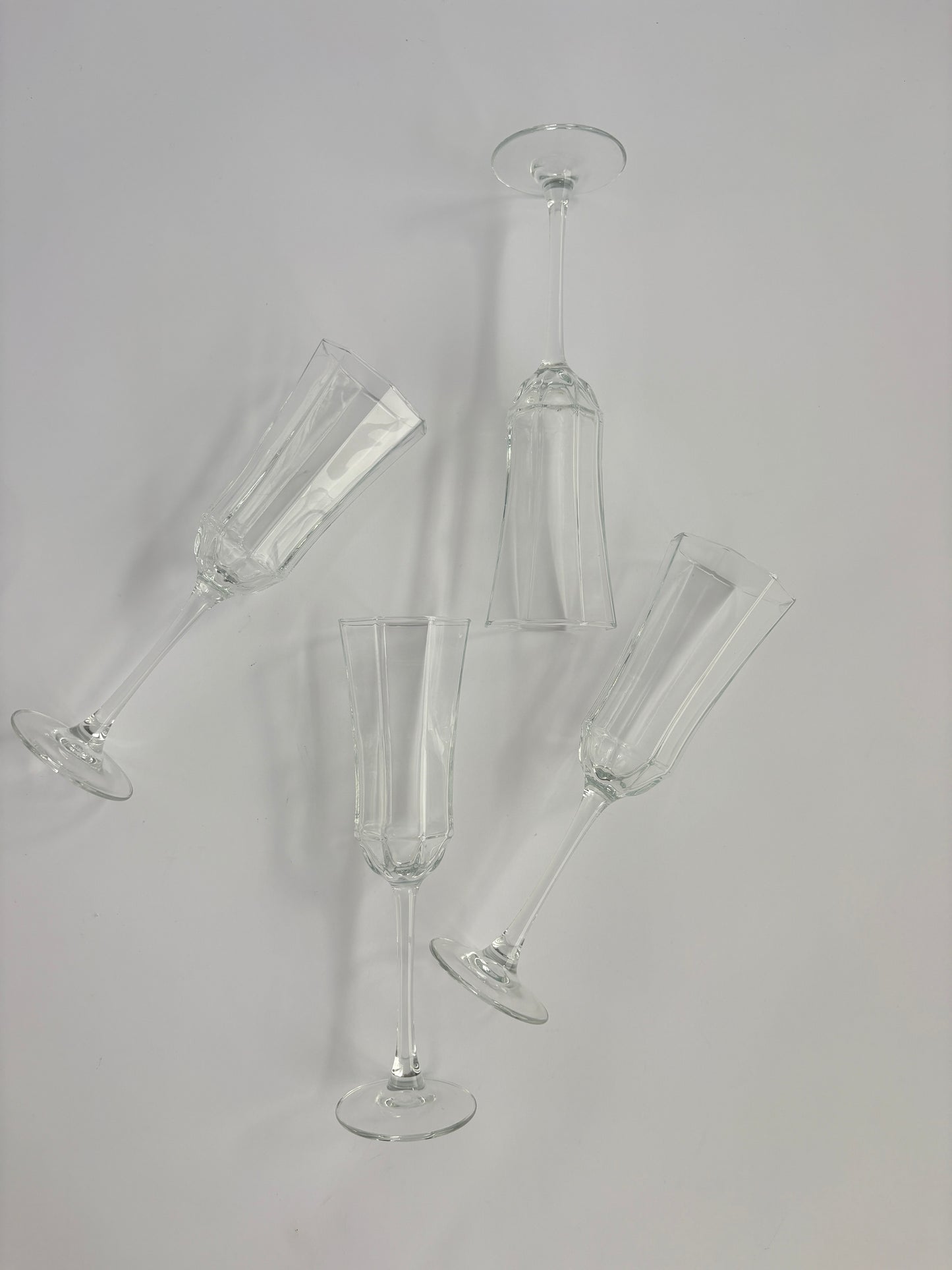 Set of 4 champagne flutes
