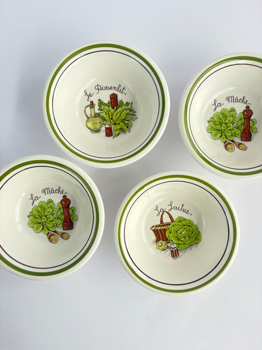 Set of 4 salad bowls