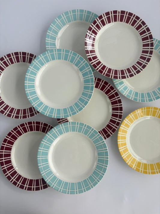 Set of 9 plates