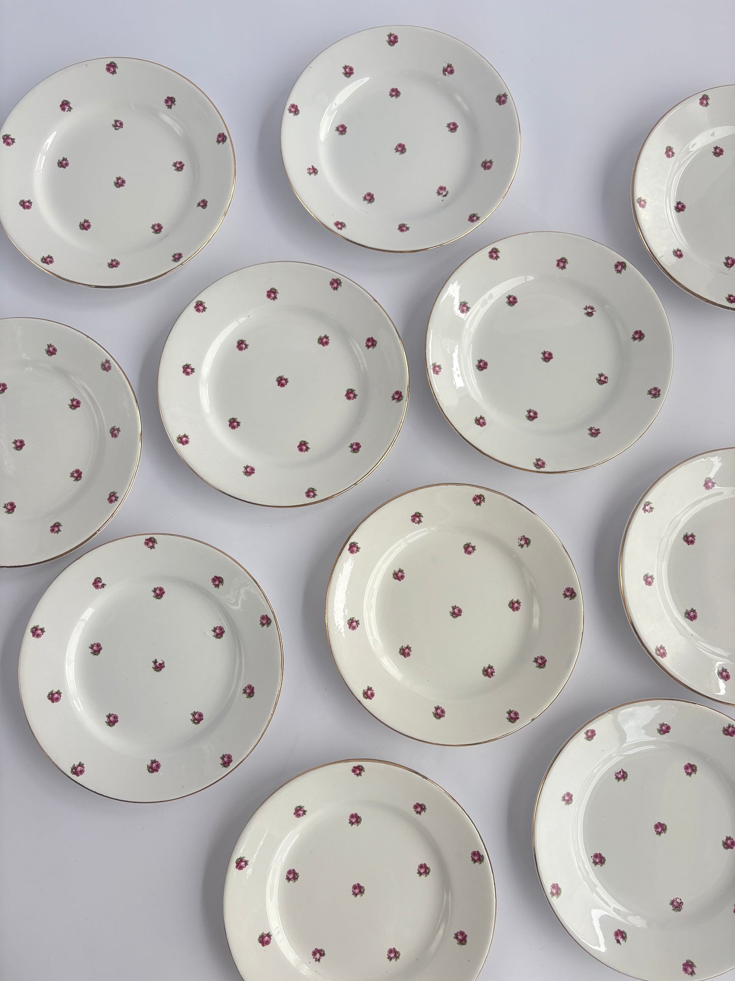 Set of 11 small plates