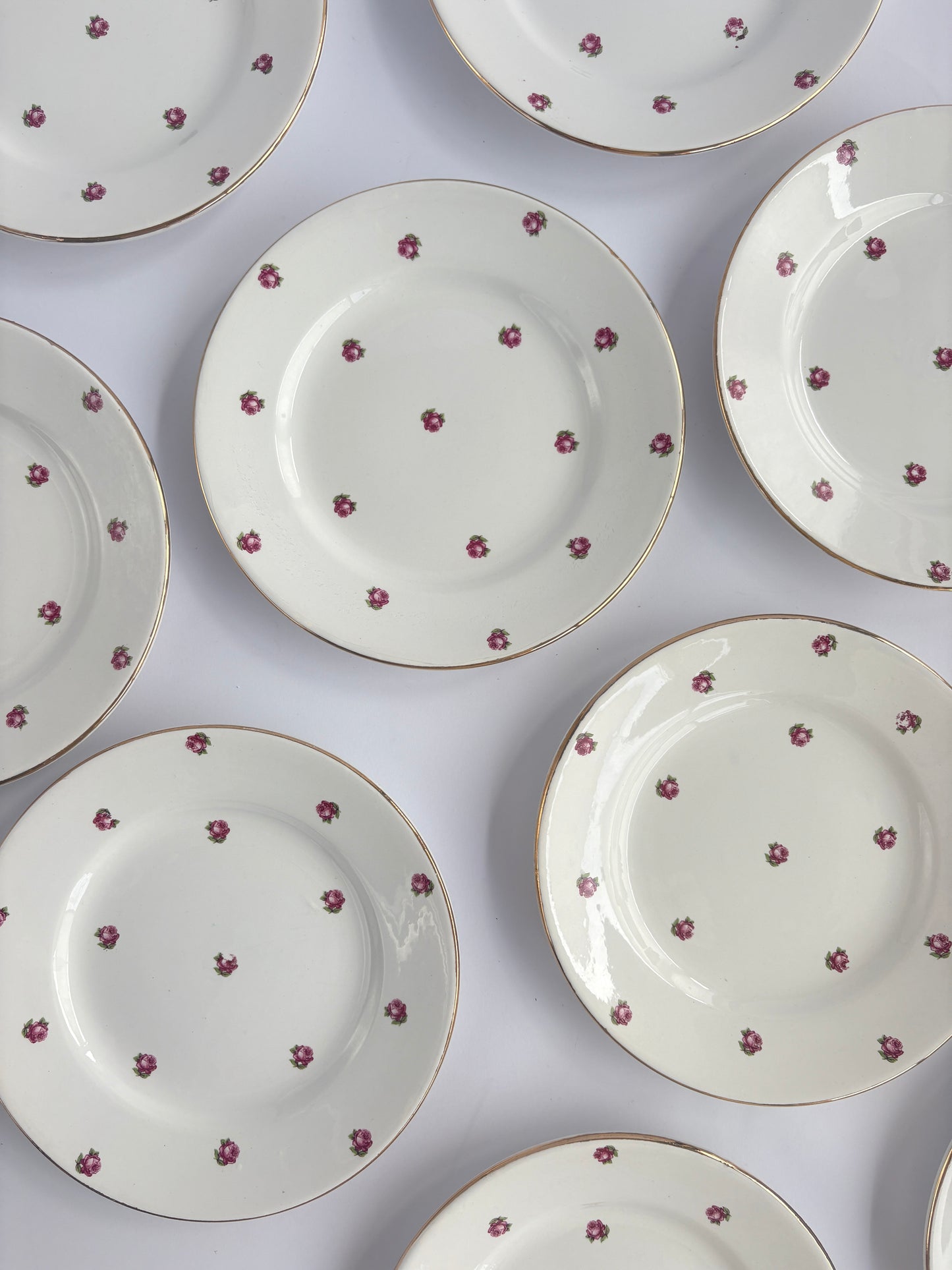 Set of 11 small plates
